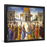 Pietro Perugino,Delivery Of The Keys, Framed Art Print Wall Decor, Framed Picture