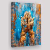 Praying Hands, Unique Painting, Canvas Painting, Canvas Prints Wall Art Decor