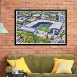 Providence Park Stadium WaterColor Framed Art Prints, Portland Oregon Watercolor, Stadium Art Gifts