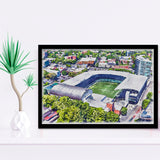 Providence Park Stadium WaterColor Framed Art Prints, Portland Oregon Watercolor, Stadium Art Gifts