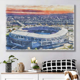 RFK Stadium WaterColor Canvas Prints, Washington, D.C. Watercolor, Stadium Art Gifts