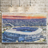 RFK Stadium WaterColor Canvas Prints, Washington, D.C. Watercolor, Stadium Art Gifts