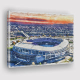 RFK Stadium WaterColor Canvas Prints, Washington, D.C. Watercolor, Stadium Art Gifts