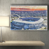 RFK Stadium WaterColor Canvas Prints, Washington, D.C. Watercolor, Stadium Art Gifts