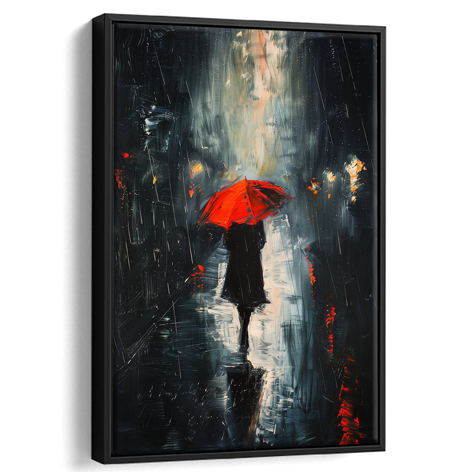 Rain Cloud Oil Paintingvintage Dark Academia,Framed Canvas Prints Wall Art Decor, Floating Frame