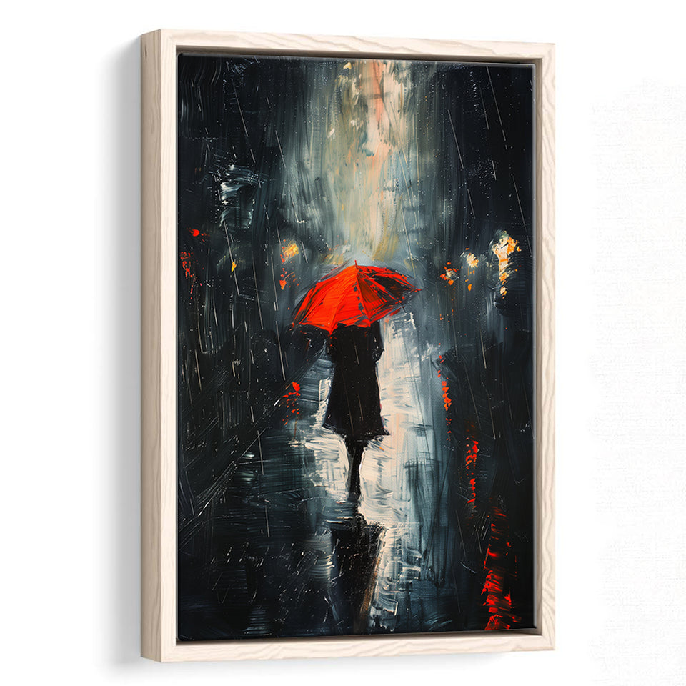 Rain Cloud Oil Paintingvintage Dark Academia,Framed Canvas Prints Wall Art Decor, Floating Frame