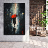 Rain Cloud Oil Paintingvintage Dark Academia,Framed Canvas Prints Wall Art Decor, Floating Frame