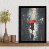 Rain Cloud Oil Paintingvintage Dark Academia,Framed Canvas Prints Wall Art Decor, Floating Frame