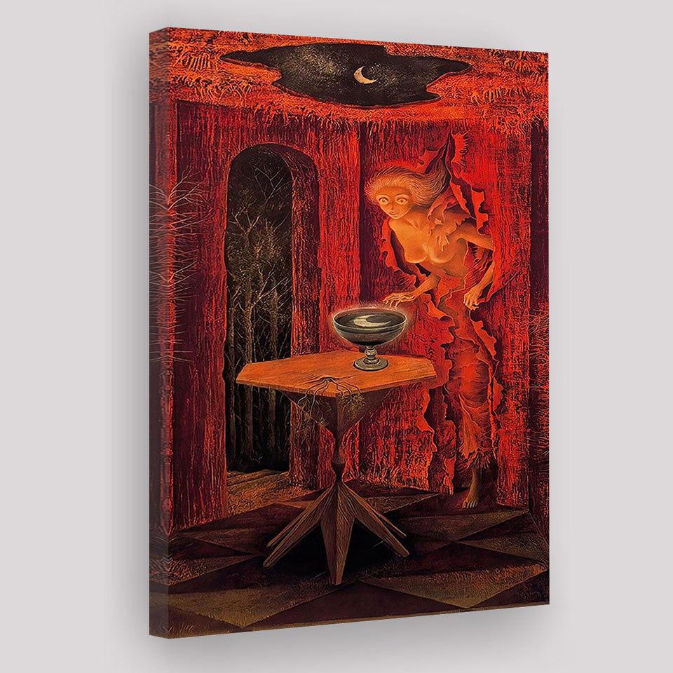 Remedios Varo Born Again Canvas Art,Remedios Varo Fine Print,Vintage Art Prints, Canvas Painting, Canvas Print Wall Art Decor
