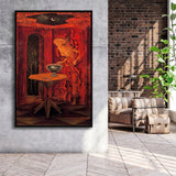 Remedios Varo Born Again Canvas Art,Remedios Varo Fine Print,Framed Canvas Prints Wall Art Decor, Floating Frame