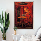 Remedios Varo Born Again Canvas Art,Remedios Varo Fine Print,Framed Canvas Prints Wall Art Decor, Floating Frame