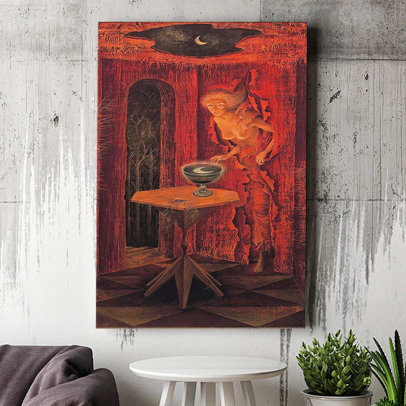 Remedios Varo Born Again Canvas Art,Remedios Varo Fine Print,Vintage Art Prints, Canvas Painting, Canvas Print Wall Art Decor