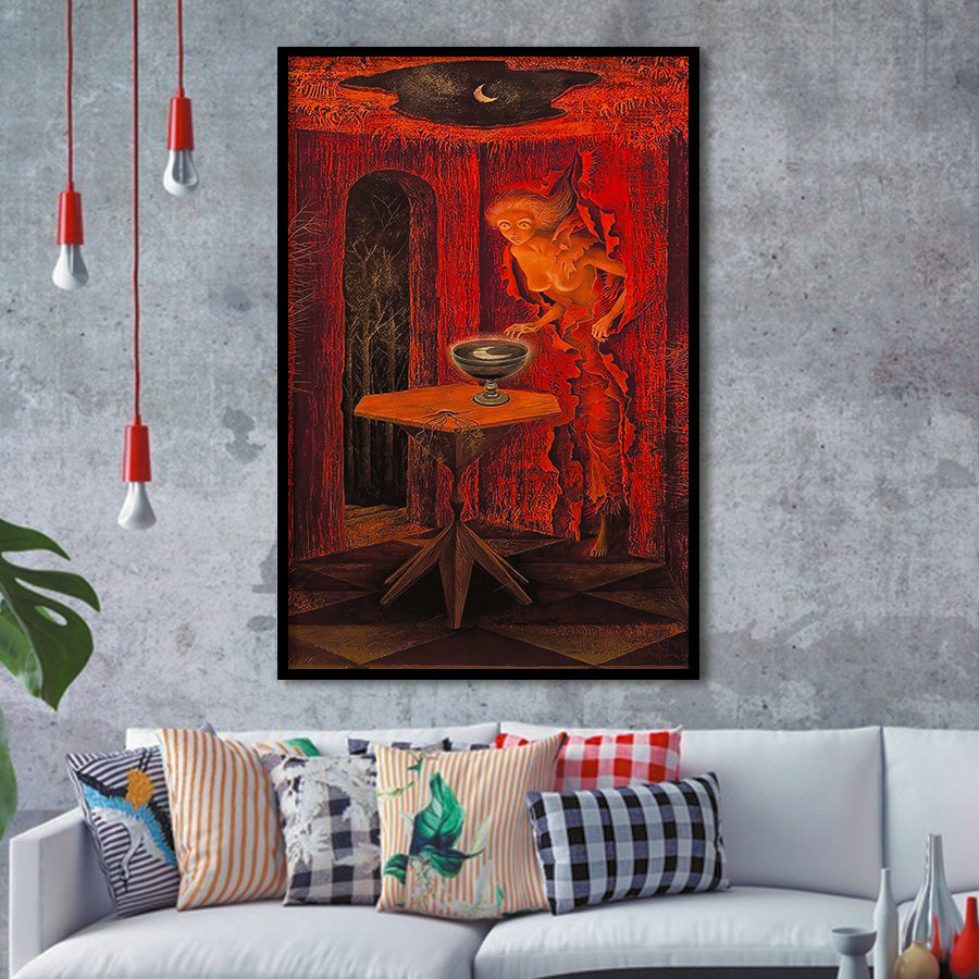 Remedios Varo Born Again Art,Remedios Varo Fine Print,Vintage Art Prints,Framed Art Prints Wall Decor, Picture Framed