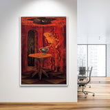 Remedios Varo Born Again Canvas Art,Remedios Varo Fine Print,Framed Canvas Prints Wall Art Decor, Floating Frame