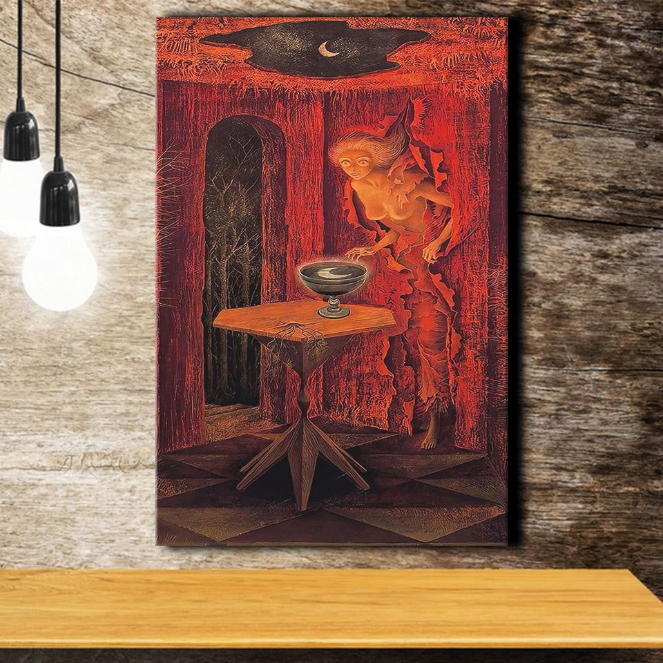 Remedios Varo Born Again Canvas Art,Remedios Varo Fine Print,Vintage Art Prints, Canvas Painting, Canvas Print Wall Art Decor