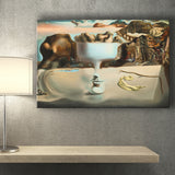 Salvador Dali Apparition of Face and Fruit Dish on a Beach, Canvas Print Wall Art Decor, Landscape Art Print