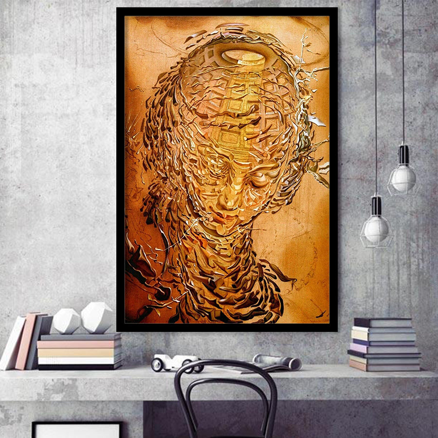 Salvador Dali Exhibition,Salvador Dali Print, Salvador Dali Wall Pop Art,Framed Art Prints Wall Decor, Picture Framed
