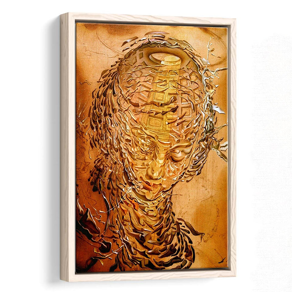 Salvador Dali Exhibition,Salvador Dali Canvas Print,Framed Canvas Prints Wall Art Decor, Floating Frame