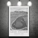 Sand Hollow Golf Course, Hole 4, Utah, Golf Art Print, Gift for him, Canvas Print Wall Art