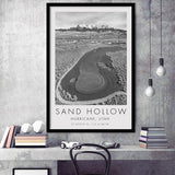 Sand Hollow Golf Course, Hole 4, Utah, Golf Art, Gift for him, Framed Art Print Wall Decor