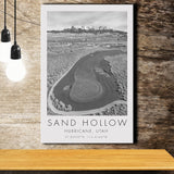 Sand Hollow Golf Course, Hole 4, Utah, Golf Art Print, Gift for him, Canvas Print Wall Art