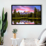 Schwabacher'S Landing At Sunrise Resize, Framed Canvas Print Wall Art Decor,Floating Frame