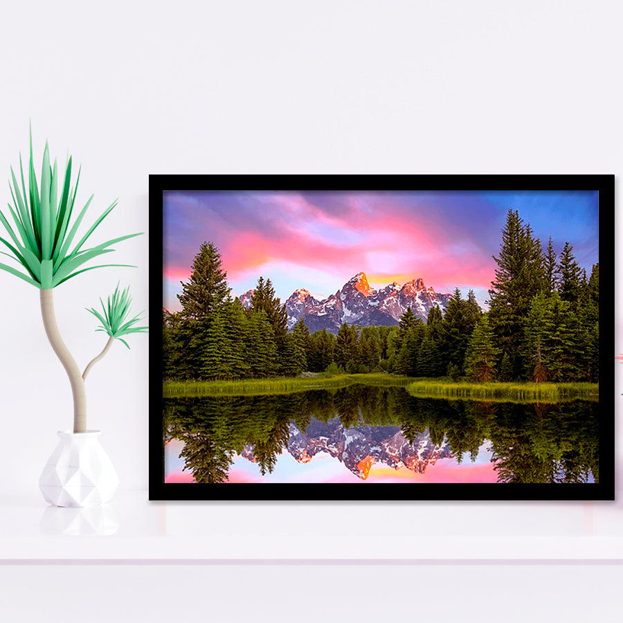 Schwabacher'S Landing At Sunrise Resize, Framed Art Print Wall Decor, Framed Picture
