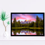 Schwabacher'S Landing At Sunrise Resize, Framed Art Print Wall Decor, Framed Picture