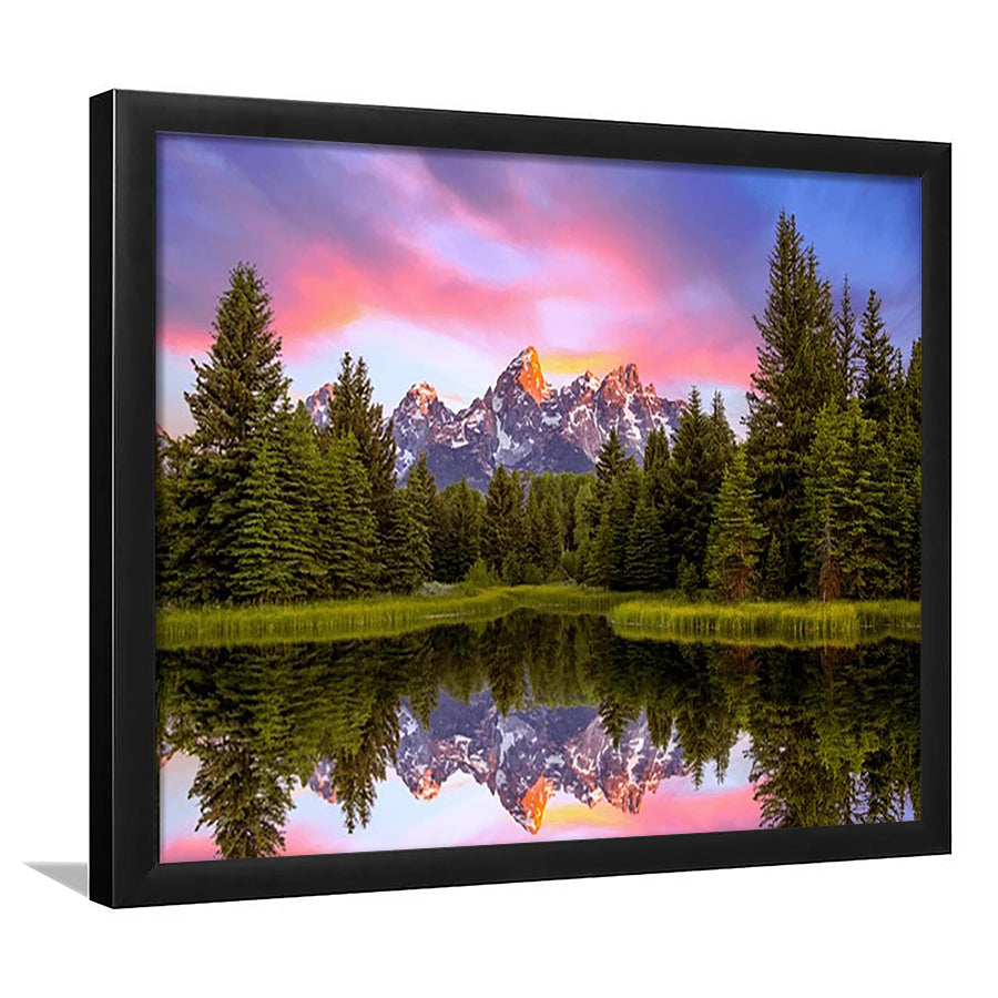 Schwabacher'S Landing At Sunrise Resize, Framed Art Print Wall Decor, Framed Picture