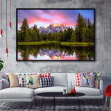 Schwabacher'S Landing At Sunrise Resize, Framed Canvas Print Wall Art Decor,Floating Frame