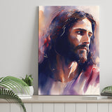 Serene Jesus Christ Water Color, Canvas Painting, Canvas Prints Wall Art Decor