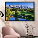 Shadow Creek Golf Club Hole 18, North Las Vegas, Golf Art Print, Gift for him, Framed Canvas Prints Wall Art