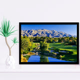 Shadow Creek Golf Club Hole 18, North Las Vegas, Golf Art, Gift for him, Framed Art Prints Wall Decor