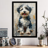Sheepadoodle Oil Painting Portrait, Pet Art, Framed Art Prints Wall Art Decor, Framed Picture Print