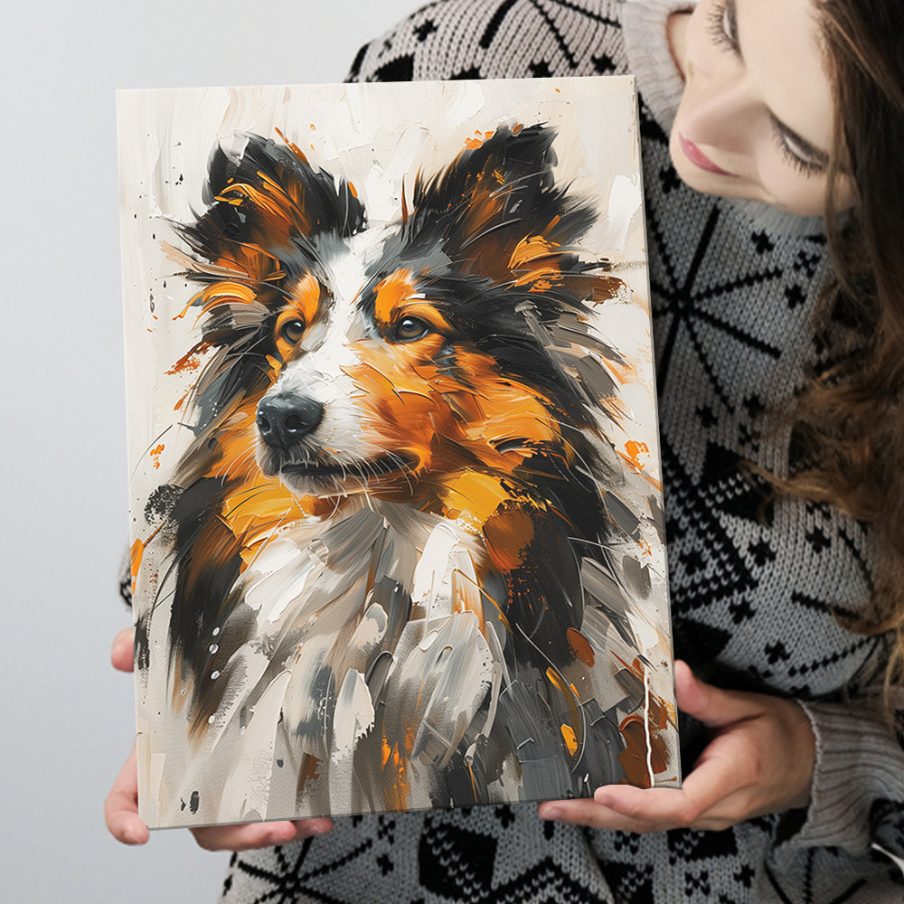 SHETLAND SHEEPDOG Blueprint, Dog store Art, Mid-Century Art, Dog Lover Gift, Museum Quality Print, Unique Gift, Personalization Available