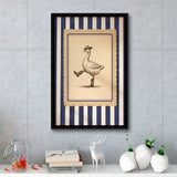 Silly Cowboy Goose Wall Art, Funny Western Dancing Duck, Rustic Vintage Cowboy Artwork, Framed Canvas Print, Floating Frame