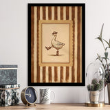 Silly Cowboy Goose Wall Art Print, Western Dancing Duck, Rustic Vintage Cowboy, Framed Art Print, Fine Art Wall Decor
