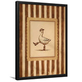 Silly Cowboy Goose Wall Art Print, Western Dancing Duck, Rustic Vintage Cowboy, Framed Art Print, Fine Art Wall Decor