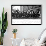 Solvay Conference World'S Most Notable Physicists,Solvay Conference 1927, Framed Canvas Print Wall Art Decor,Floating Frame