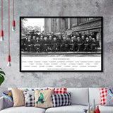 Solvay Conference World'S Most Notable Physicists,Solvay Conference 1927, Framed Art Print Wall Decor, Framed Picture