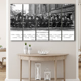 Solvay Conference World'S Most Notable Physicists,Solvay Conference 1927, Extra Large Multi 5 Panel Canvas Print Wall Art Decor