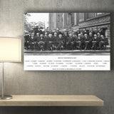 Solvay Conference World's Most Notable Physicists,Solvay Conference 1927, Canvas Print Wall Art Decor, Landscape Art Print