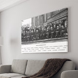 Solvay Conference World's Most Notable Physicists,Solvay Conference 1927, Canvas Print Wall Art Decor, Landscape Art Print