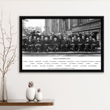 Solvay Conference World'S Most Notable Physicists,Solvay Conference 1927, Framed Canvas Print Wall Art Decor,Floating Frame