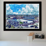 Spartan Stadium WaterColor Framed Art Prints, East Lansing Michigan Watercolor, Stadium Art Gifts