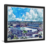 Spartan Stadium WaterColor Framed Art Prints, East Lansing Michigan Watercolor, Stadium Art Gifts