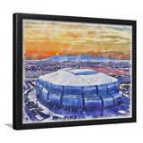 State Farm Stadium WaterColor Framed Art Prints, Atlanta Georgia Watercolor, Stadium Art Gifts