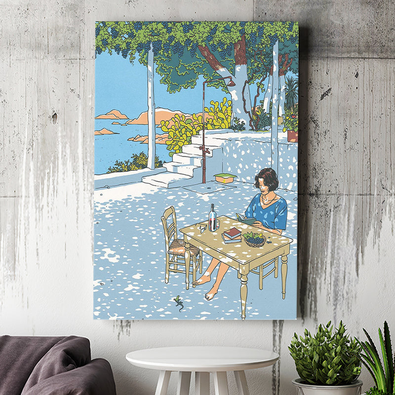 Summer By Vittorio Giardino, Frame Me  By Vittorio Giardino Canvas, Summer Print Painting, Canvas Painting, Canvas Print Wall Art Decor