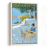 Summer By Vittorio Giardino, Frame Me  By Vittorio Giardino Canvas,Framed Canvas Prints Wall Art Decor, Floating Frame