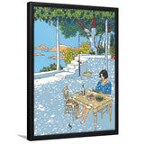 Summer By Vittorio Giardino, Frame Me By Vittorio Giardino , Summer Print Painting,Framed Art Prints Wall Decor, Picture Framed